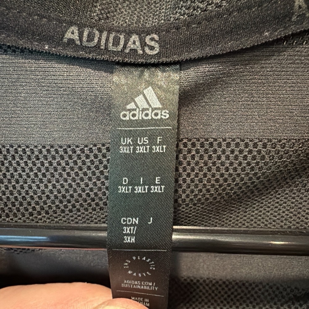 Adidas Mens Dual-Tone Polo Size 3xlt Tall - Picture 8 of 8